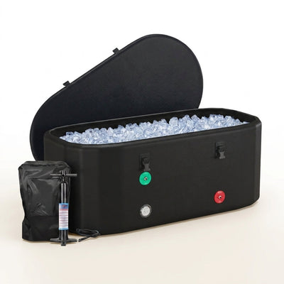 Cold Plunge Tub Built for Full-Body Recovery, 216 Gallon Capacity, Insulated Lid, Chiller Compatible
