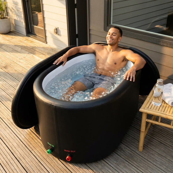 Cold Plunge Tub Built for Full-Body Recovery, 216 Gallon Capacity, Insulated Lid, Chiller Compatible