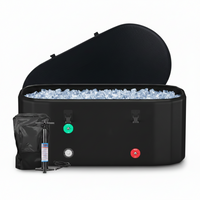 Cold Plunge Tub Built for Full-Body Recovery, 216 Gallon Capacity, Insulated Lid, Chiller Compatible